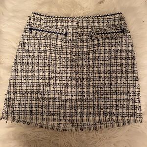 Tweed mini skirt